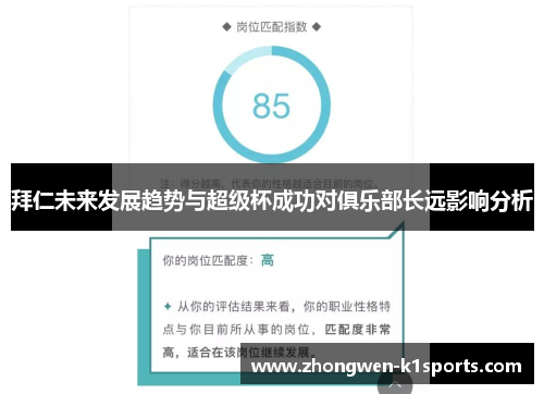 拜仁未来发展趋势与超级杯成功对俱乐部长远影响分析